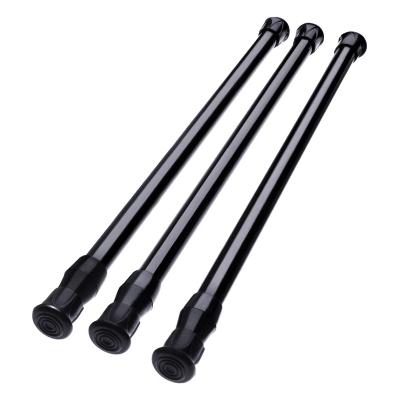 China Spring Tension Pole Household Curtain Rods Adjustable Punch Free Modern High Carbon Steel Curtain Rod for sale