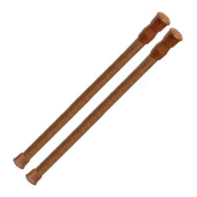 China 90-160cm Metal Rods OAK Color Spring Fashion Stretchable Window Modern Tension Adjustable Curtain Rod for sale