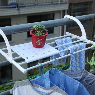 China Viable Popular Portable Excellent Quality Products Balcony Clothes Wire Drying Rack Hanging Loop Version for sale