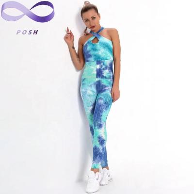 China Hot Sales Breathable Tie Dye Seamless Gaiters For Women High Waist Butt Lifter Tummy Control Seamless Gaiters Yoga Gaiters for sale