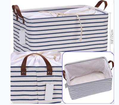 China 100% Portable Kids Children Toy Storage Organizer Home Outdoor Extra Large Viable Canvas Nursery Basket Laundry Hamper for sale