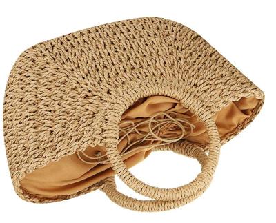 China Wholesale Women Summer Beach Woven Straw Rattan Straw Bag Daily Life New for sale