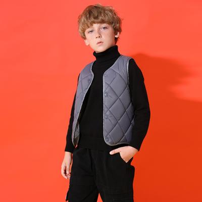 China Multicolor optional of children's vest warm children's winter vest boys and girls down cotton waterproof children's vest for sale