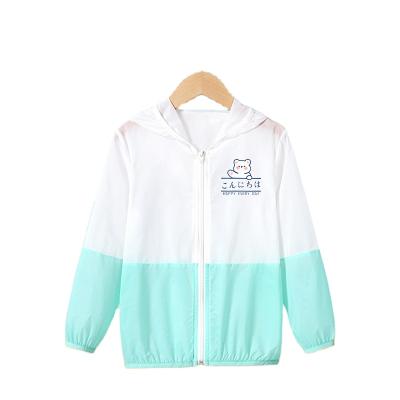 China Breathable Kids Sun Protection Jacket Girls Summer Sun Protection Tops Boys Long Sleeves Sunproof Clothing for sale