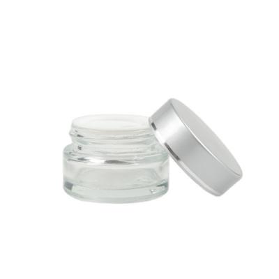 China Manufacturer Supply Empty Molded Skin Care Cream Glass Cosmetic Bottle For Sale 25ml for sale