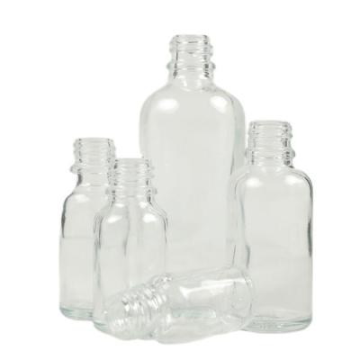 China Factory Wholesale Price Cosmetic Transparent Packaging Essential Oil Glass Bottle 10-100ml for sale