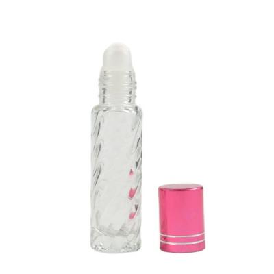 China Factory Wholesale Price Cosmetic Clear Essential Oil Diffuser Perfume Rollerball Bottle 11ml for sale