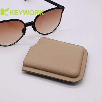 China Las gafas de sol plegables ultra finas de moda de la caja de las gafas de sol envuelven el cuero de la PU de ECO en venta