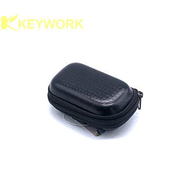 China Black Unisex Folding EVA PU Leather Reading Eyewear Glasses Cases Protective for sale