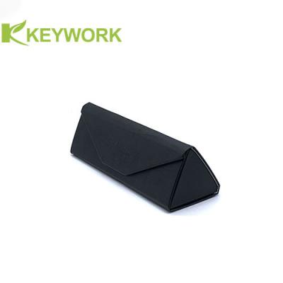 China Tri-Folding Optical Triangular Metal Eyewear Case Resist Compression Chinese Manufacturer for sale