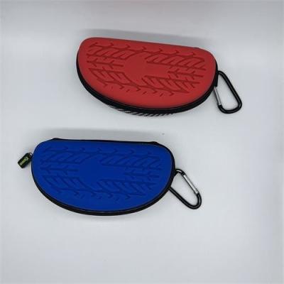 China Rubber Bespoke Logo Hard Zipper Glasses Case Handhold Eyeglasses Case 16*8*7.5CM for sale