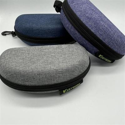 China Vogue Leisure Plastic Eva Eyewear Case Hook Snowflake Fabric Eva Eyeglasses Case for sale