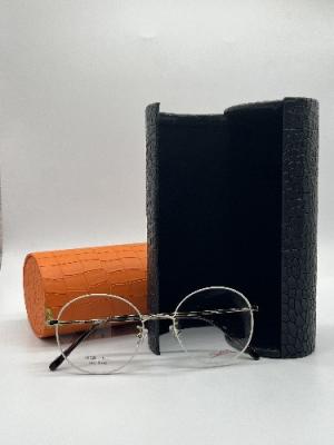 China Mehrfarbenunisexlesebrille-Kasten-Linien gedruckt mit Magnet-Knopf-Flagge zu verkaufen