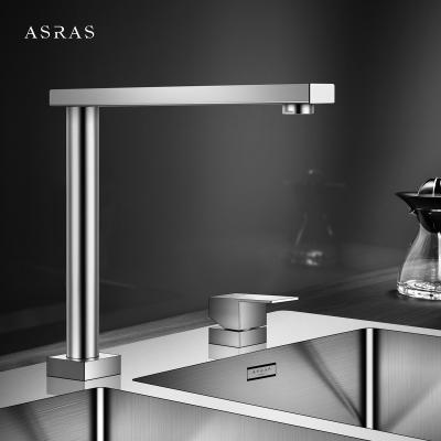 China Asras SUS304 kitchen tap faucet telescopic separated hot/cold mixer single handled 3061 for sale