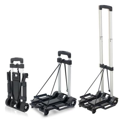 China Luggage Trolley Portable Household Collapsible Luggage Cart For Home Platform Hand Folding Truck Trolley for sale