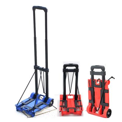 China Folding Custom Design Folding Hand Truck Portable Lightweight Mobile Luggage Cart for sale