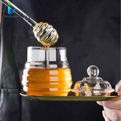 China Sustainable Kitchen Container Honey Jar, For Honey Storage for sale