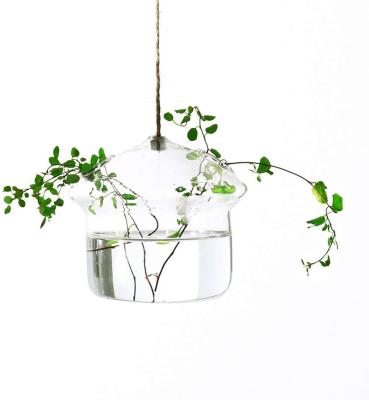 China Modern Wall Hanging Glass Vase Decoration Desktop Tabletop Glass Vase For Home Decor Plant Breeding Aquatic Station for sale