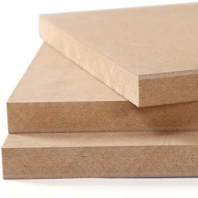 China Moisture-Proof High Grade 18mm high gloos E0 E1 18mm Raw Plain MDF Board mdf sheet price for nordic style square mdf sheet for sale