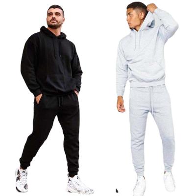 China Custom Made Unisex Men's Sweatsuit Adult Tracksuit Windproof Gray Jogger Cotton Tracksuit With Logo Street Wear Fashion Wear for sale