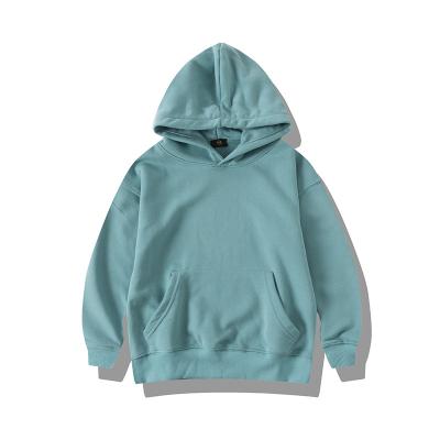 China Breathable Customizable Top Boy Solid Color Cotton Sport Logo Kids Pullover Hoodie Casual Pullover Hoodie for sale