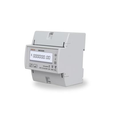 China Measures KWH Kvarh New Tuya Wireless Energy Meter DAC4130C Single Phase Din Rail Energy Enumerating Meter for sale