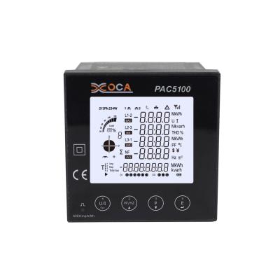 China Measurements KWH Kvarh PAC5100 Factory Directly Sell Panel Power Analyzer DIDO Function Digital Electricity Meter Panel Power for sale