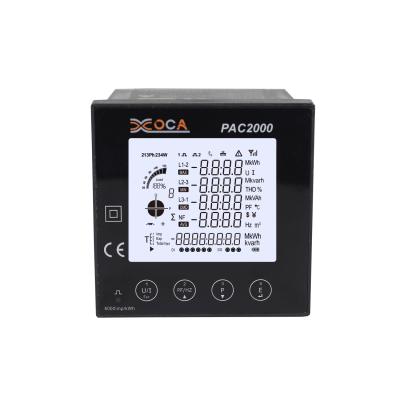 China Measurements KWH Kvarh PAC2000 Factory Sells Quality Assurance Panel Power Analyzer Intelligent Connection Digital Electricity Meter Panel Power for sale