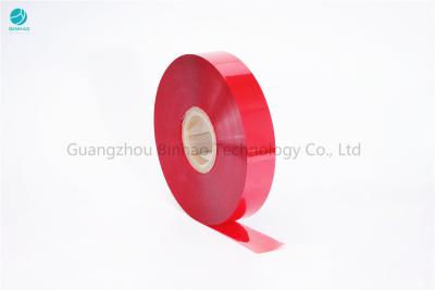 China 30mm Width Red Cheese Packaging Tear Strip Tape In PET Film No Glue Food Grade for sale