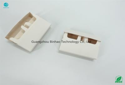 China Foldable Cigarette Clamshell Box HNB E-Cigarette Package Materials White Paperboard for sale