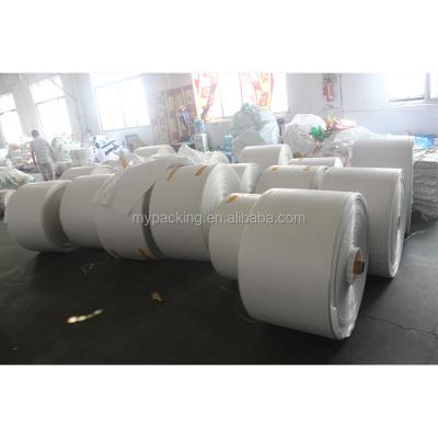 China Recyclable Use Producing Fiber Woven Polypropylene Bag Tube Materials PP Woven Raw Material for sale