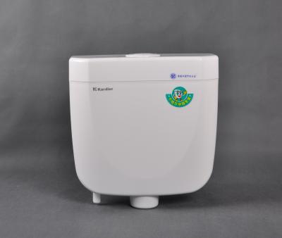 China White Plastic Exposed Toilet Water Tank , Enclosed Toilet Cistern KDR-008B for sale