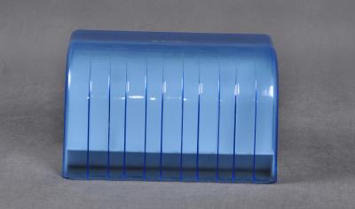 China 218* 136 * 128mm Plastic Blue Toilet Paper Tissue Box For Family / Hotel Washroom for sale