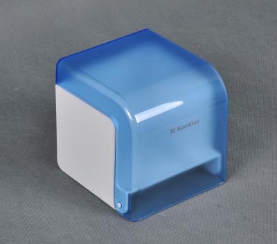 China Transparent  Blue Plastic ABS Toilet Tissue Box for Home Bathroom for sale