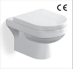 China P Trap washdown Water flushing Ceramic Wall Hung Toilet Wall Mounted  KDR-8203 for sale