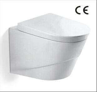 China Siphon Flushing Compact Ceramic Wall Hung Toilet With Concealed Cistern KDR-8210 for sale