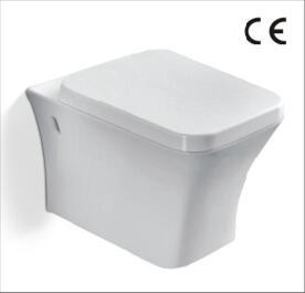 China Square Shape One piece Wall Hung Toilet Bathroom And Sanitary Ware for sale