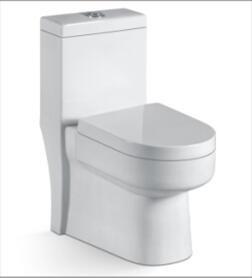 China S-trap One Piece Ceramic Floor Mounted Toilet Home Sanitary Products for sale