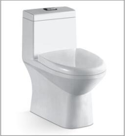 China One piece Hotel Bathroom Ceramic Floor Standing Toilet European Type for sale