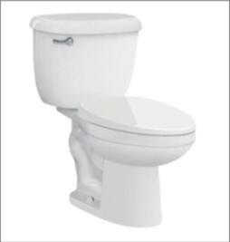 China Bathroom Two Piece Ceramic Floor Standing Toilet Hotel WC Toilet 680 X 490 X 740mm for sale