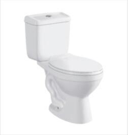 China Water Saving Modern Ceramic Toilet Installing On Floor  Two piece Structure for sale