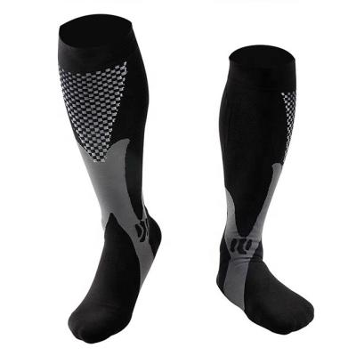 China Wholesale Custom High Quality Breathable Knee High 20-30mmhg Women Men Cycling Athletic Compression Socks YH01 for sale