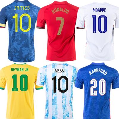 China Shirts & Tops Set France Germany Germany Spain Cheapest Plain Mens Training OEM Retro Customized Football Jersey for sale