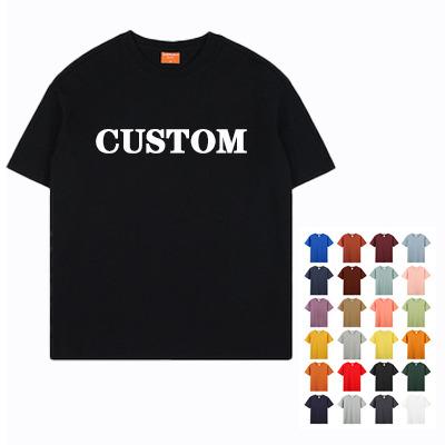 China Wholesale Custom Size High Quality Embroidery EU Anti-Wrinkle Cotton O-Neck Unisex 100% Plain Blank T-shirt Printing Men's T-shirt for sale