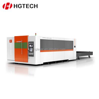 China Laser CUTTING HGTECH Large Scale Fiber 1 Kw Laser Cutting Machine 2kw for sale