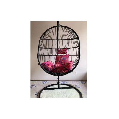 China 2022 New Modern Egg Swing Seat Hanging Chair With Foldable Metal Bracket for sale