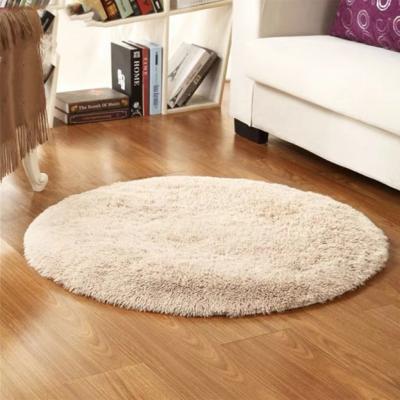 China Stain Resistant Plush CA-013 Nordic Round Bedroom Rug Bedroom Hanging Basket Makeup Dresser Around Floor Mat for sale