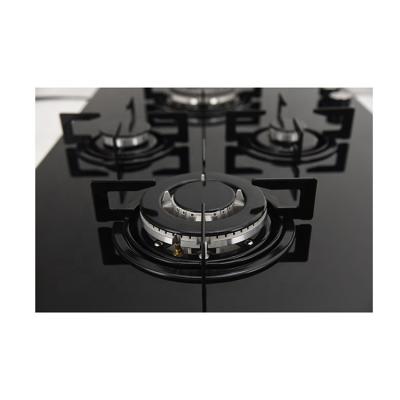 China Household Kitchen Multi-pot Cooking Stove 4 Heads Glass Top Cover Natural Gas Stove for sale