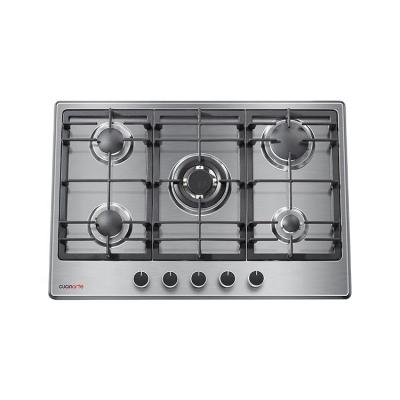 China Household Home Appliance 5 Burner Cooker Gas Stove Steel Use For Home Kitchen for sale