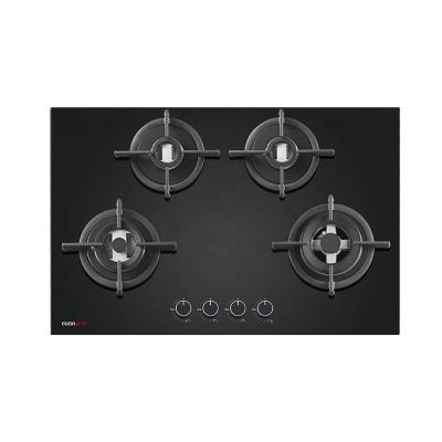 China Household Advance Industry Tempered Glass Gas Hob 4 Burner Gas Cooker Hob for sale